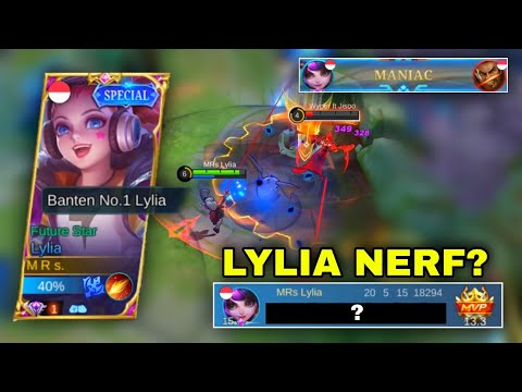 NEW BUILD LYLIA AFTER NERF | BUILD LYLIA TERSAKIT 2022 - Lylia Gameplay