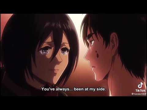 I will always love Season 2 for this Eren and Mikasa moment (credit to @hanako1369 on TikTok) 