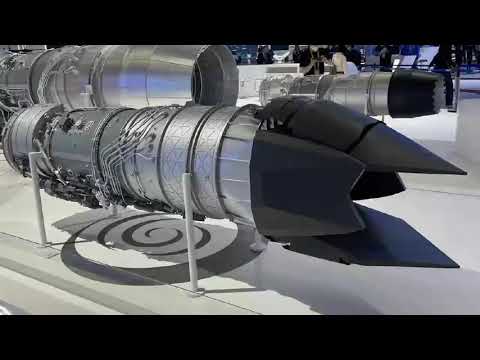 Latest Chinese Jet Engine with 2 dimensional thrust vector nozzles displayed at Zhuhai Airshow 2022.