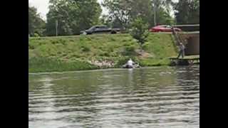 preview picture of video 'We made it!!  2nd Annual Bess Evinrude Ice Cream Run at Tomahawk Northwoods Chapter AOMCI Meet, 2012'
