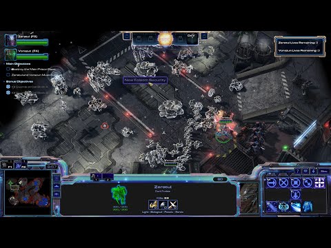 StarCraft 2 Wings of Liberty Co-op Campaign (Protoss Edition) Mission 10A - Breakout