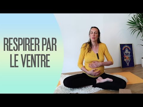 Apprendre à respirer par le ventre pendant sa grossesse - RespirationYoga femme enceinte
