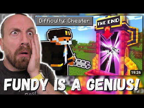 FUNDY IS A GENIUS! Fundy Using an Exploit to Beat Minecraft in 3 Seconds... (FIRST REACTION!)
