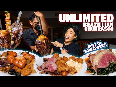 THE BEST UNLIMITED BRAZILIAN CHURRASCO BUFFET IN SINGAPORE? | Hidden Gem at Sixth Avenue!