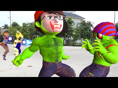 Scary Teacher 3D - NickJoker vs Tani Harley Quinn help Ice Cream defeat giant Zombies