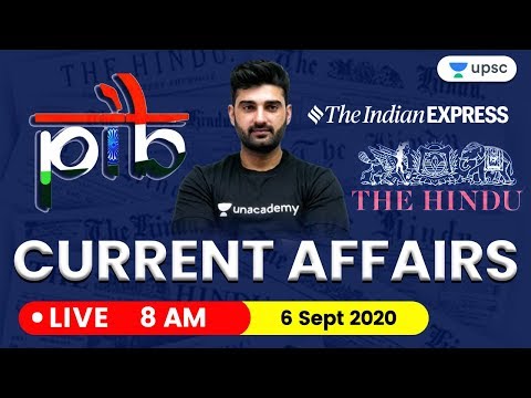 Daily Current Affairs in Hindi by Sumit Sir | 6 September 2020 The Hindu PIB for IAS