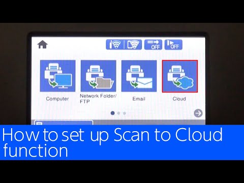 How to set up Scan to Cloud function