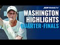Nishikori Battles Harris; Sinner, Brooksby in Action | 2021 Washington Quarter-Final Highlights