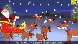 Rudolph The Red-Nosed Reindeer | Christmas Songs With Lyrics For Kids By ZippyToons