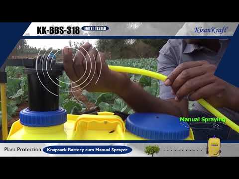 Kisan kraft kk-bbs-185 knapsack battery sprayer, 18 liter
