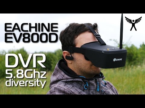 Eachine EV800D FPV 5.8G diversity goggles /w a DVR - definitely a MUST have item!