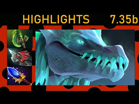 ✨Winter Wyvern 86% Kill participation! Offlane Highlights 7.35b - Dota 2 Top MMR