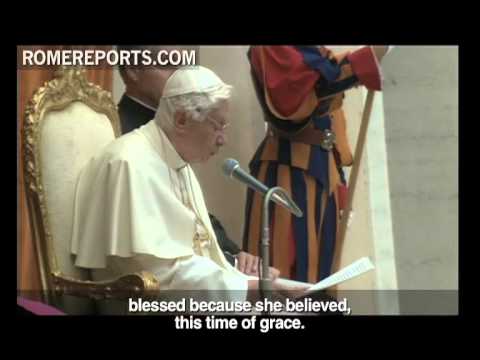 Click to Watch the Pope Addresses Mary in the Mystery of Christ and the Church and the Year of Faith  video