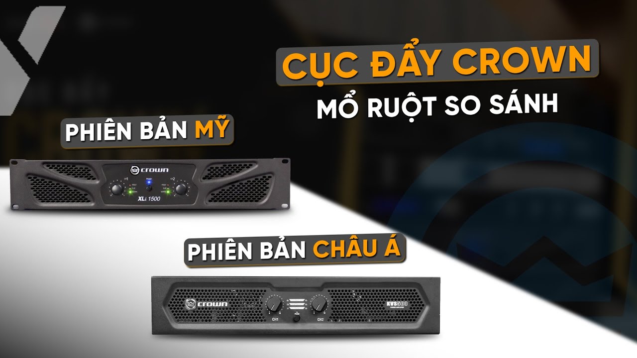 video Cục Đẩy Công Suất Crown XLi 2500 Chính Hãng 0