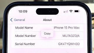 How To Check Serial Number in iPhone 15 Pro Max