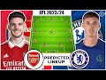 ARSENAL VS CHELSEA: JESUS IN-TROSSARD OUT - STRONG POTENTIAL 4-3-3 LINEUP & PREDICTION | EPL 2023/24
