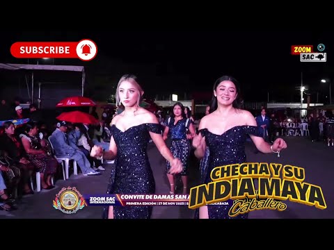 Checha y Su India Maya amenizando el Ensayo General de Damas desde San Andrés Sajcabaja 2025
