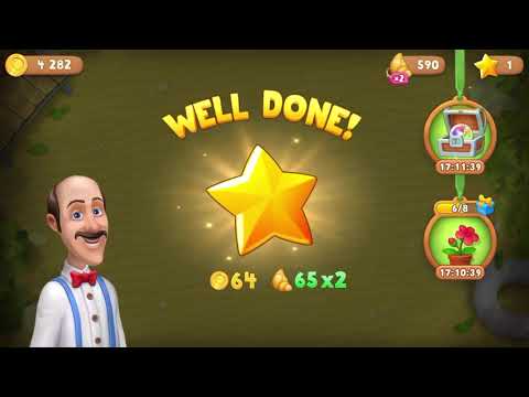 Gardenscapes Level 2242 With No Boosters - Bonus Scene With Austin: Open New Area!