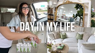 costco + homegoods shop with me and finds, huge fridge restock, spring decorate with me
