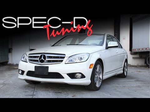 SPECDTUNING INSTALLATION VIDEO: 2008-2011 MERCEDES BENZ C-CLASS W204 PROJECTOR HEADLIGHTS
