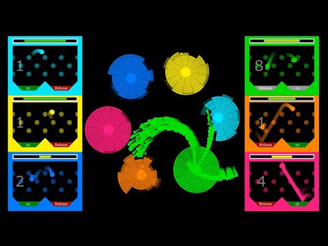 Dynamic Core Destruction x Multiply or Release - Marble Battle in Algodoo