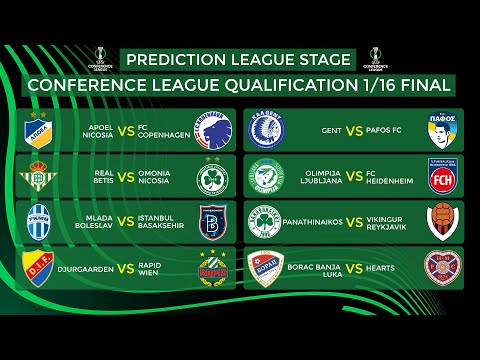 Predictions League Stage Conference League qualification 1/16 final