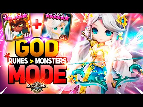 GOD MODE ACTIVATED. 300 SPD CHRIS + WTF DMG TRIANA in Summoners War