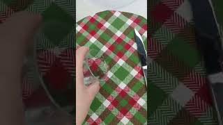 Christmas placemats and napkins. Holiday season, green placemats