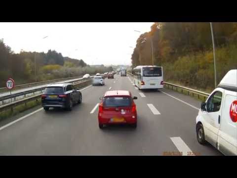 Concon du jour Arret sur autoroute A4 Leudelange