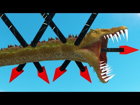 Deadly Black Ballista Shoot Animals to Wall - Animal Revolt Battle Simulator