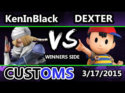 S@X Customs - Keninblack (Sheik) Vs. Dexter (Ness) SSB4 Winners - Smash 4 - Smash Wii U