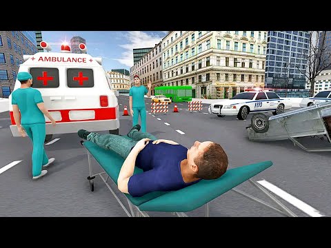 Ambulance Simulator - Car Driving Doctor Help victims of traffic | Android iOS Gameplay