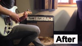 Video thumbnail for Replacing tubes on a Sound City Concord: Before and After (Svetlana EL34's) by DAOVST