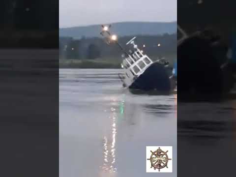 Tug boat Accident Almost Capsize