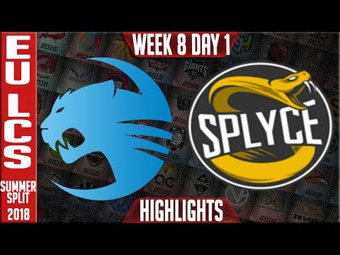 ROC vs SPY Highlights  | EU LCS Summer 2018 Week 8 Day 1 | Roccat vs Splyce