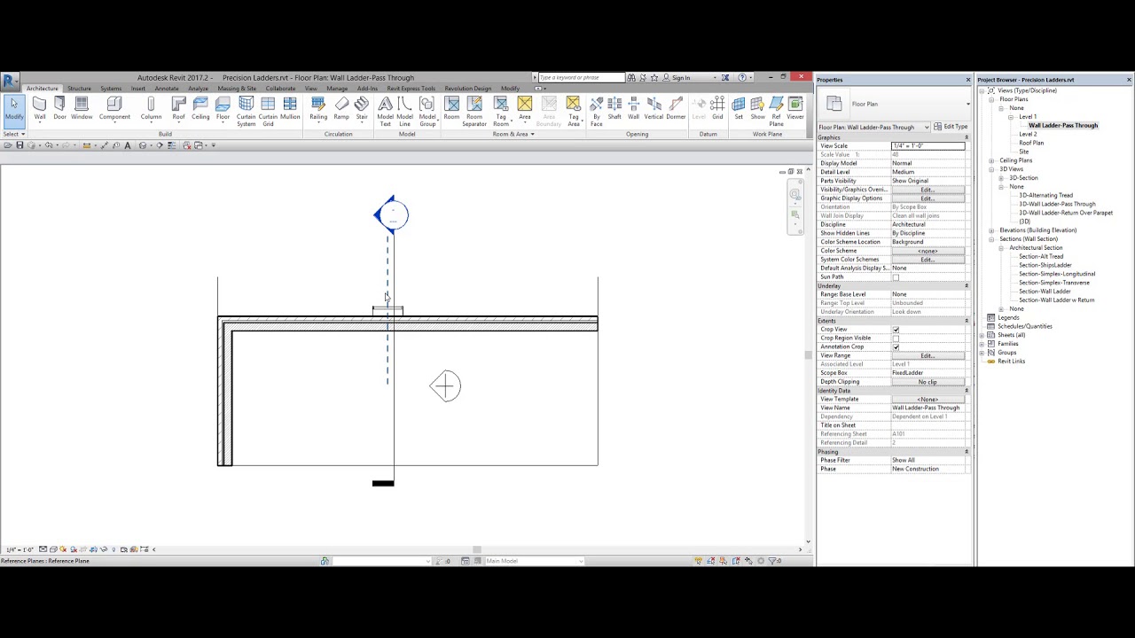 Fixed Ladder to Walk Thru