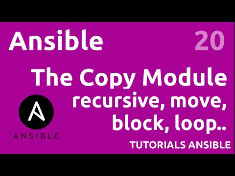 The COPY module to copy files and directories ANSIBLE 20