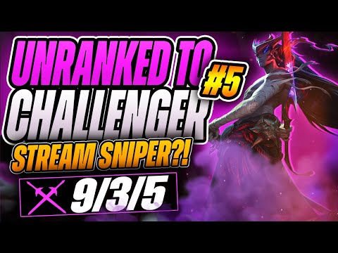 UNRANKED TO CHALLENGER EP: #5 ~ STREAM SNIPER GETS GAPPED! - League of Legends