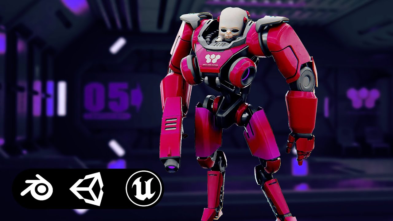Cyborg Alien X-50 Auto-Rig Pro Rigged For Mixamo Unreal Engine Unity 3D Model