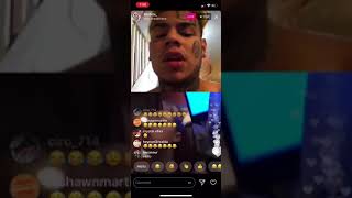 6IX9INE PLAYS VIDEO OF SQUIDNICE GETTING BEAT UP ON LIVE (THE BIG CRIP)