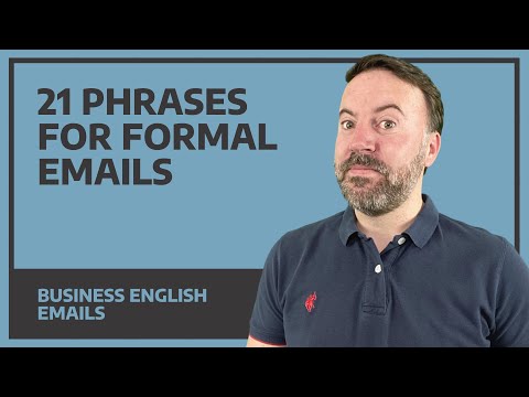 21 Phrases For Formal Emails - Business English (FREE E-phrasebook)