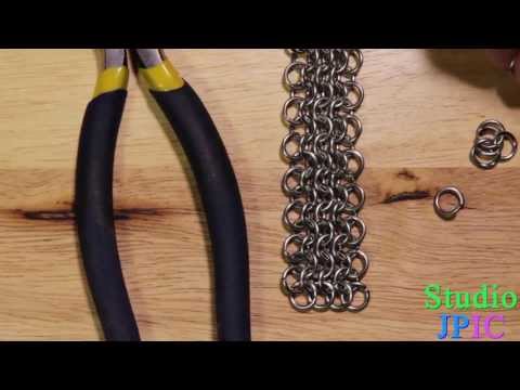 How to weave a 4-in-1 chain maille pattern