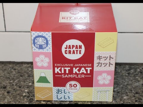 Japan Crate Exclusive Japanese Kit Kat Sampler Box Opening & Review