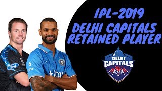 DELHI CAPITALS RETAINED PLAYERS LIST| VIVO IPL 2019 PLAYER AUCTION|