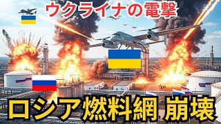 ウクライナがドローンでロシアの航空燃料工場を攻撃した。その後、こんなことが起きた。#ドローン戦争  #軍事知識  #ウクライナ情勢