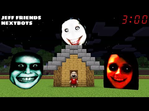 JEFF THE KILLER AND FRIENDS NEXTBOTS CHASED ME in Minecraft - Gameplay - Coffin Meme
