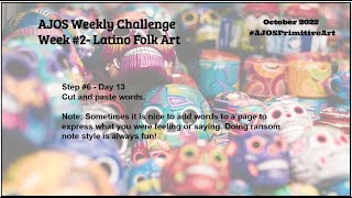 Step #6 - Week #2 October Weekly Challenge #AJOSPrimitiveArt