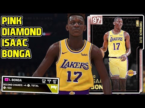 PINK DIAMOND ISAAC BONGA 55PT GAMEPLAY! HIS ANIMATIONS ARE INSANE! NBA 2k19 MyTEAM