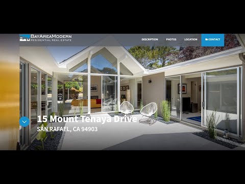 15 Mount Tenaya Drive- Double A Frame Eichler in Lucas Valley $2,200,000