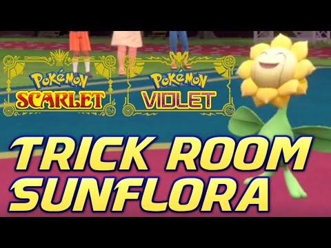 Trick Room Sunflora! Pokemon VGC Series 2 Scarlet and Violet Competitive Ranked Wifi Battle